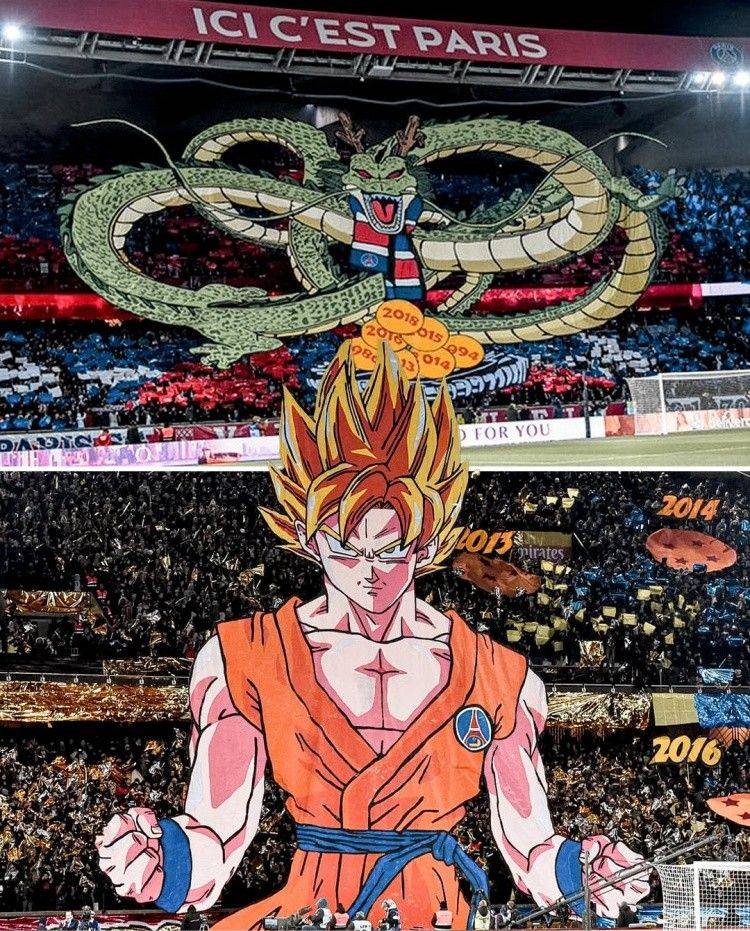 【一图流】向动画大师致敬！ French Ligue 1 《七龙珠》 纪念鸟山明的主题TIFO：谢谢